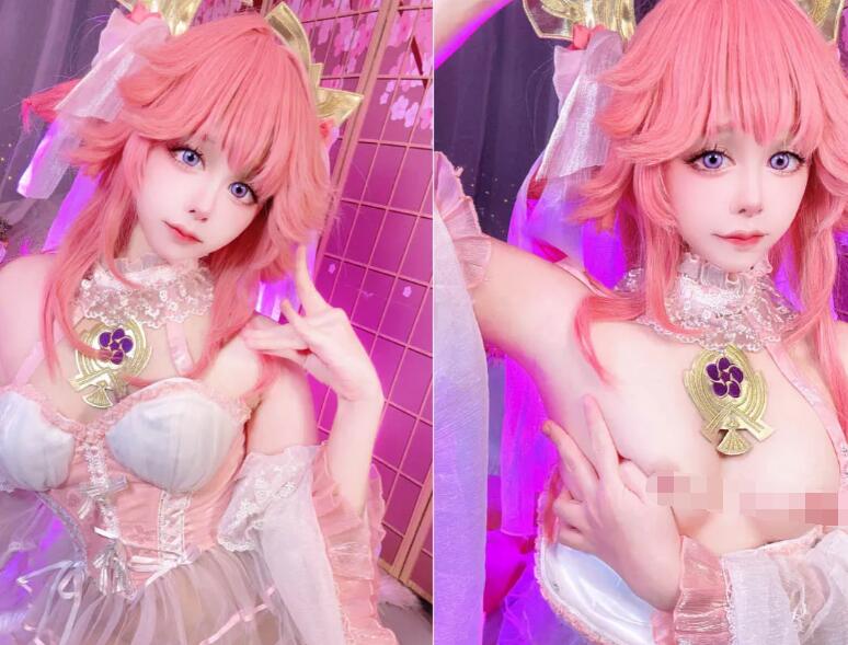 露脸反差可爱萝莉『remukira』唯美COS❤️童颜巨乳 身材极品！