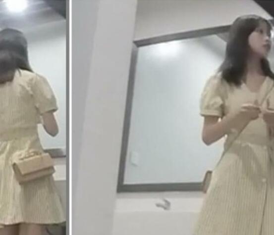 坑神潜入写字间公共女厕，独占一个坑位，气质OL办公小姐姐方便