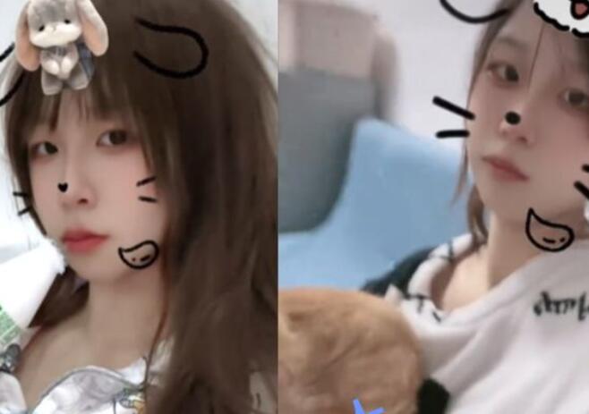 ❤️抖音【小野猫】极品精神小迷妹视频连线 一对一视频